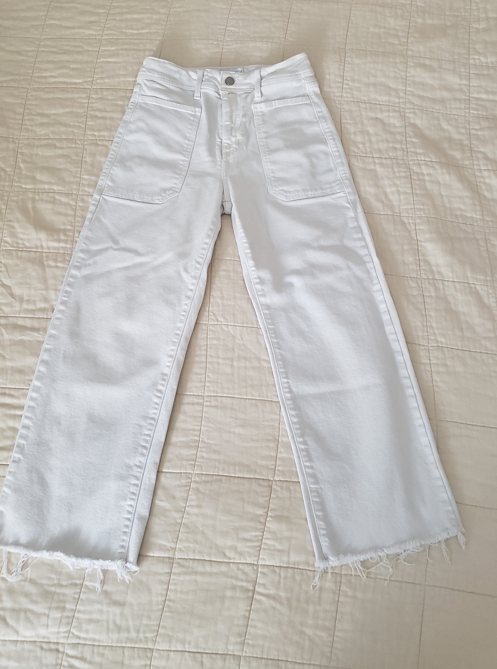 Just Black Denim White High Rise Jeans Size 26